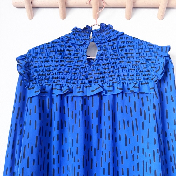 Rebecca Minkoff Blue Ruffled Top - Picture 8 of 14